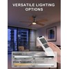 Ohniyou 48'' Ceiling Fans with Lights and Remote, 6 Speeds,