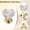sourcing map Toilet Tank Button, Crystal Toilet Button Replacement for