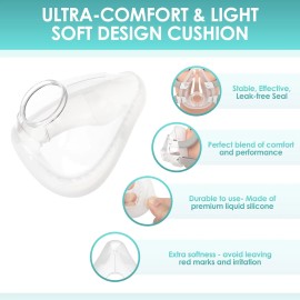 JoyHi AirFit F20 Replacement Cushion Large - 3 Packs Mask Cushions Compatible with Ori