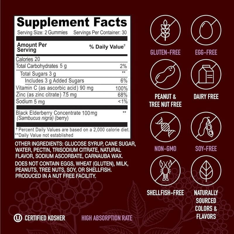 YUM-V'S Strong Earth by YumV's Immune Shield with Sambucus Elderberry