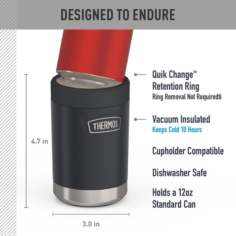 THERMOS ICON SERIES, aislante para latas de bebidas, 12 onzas,