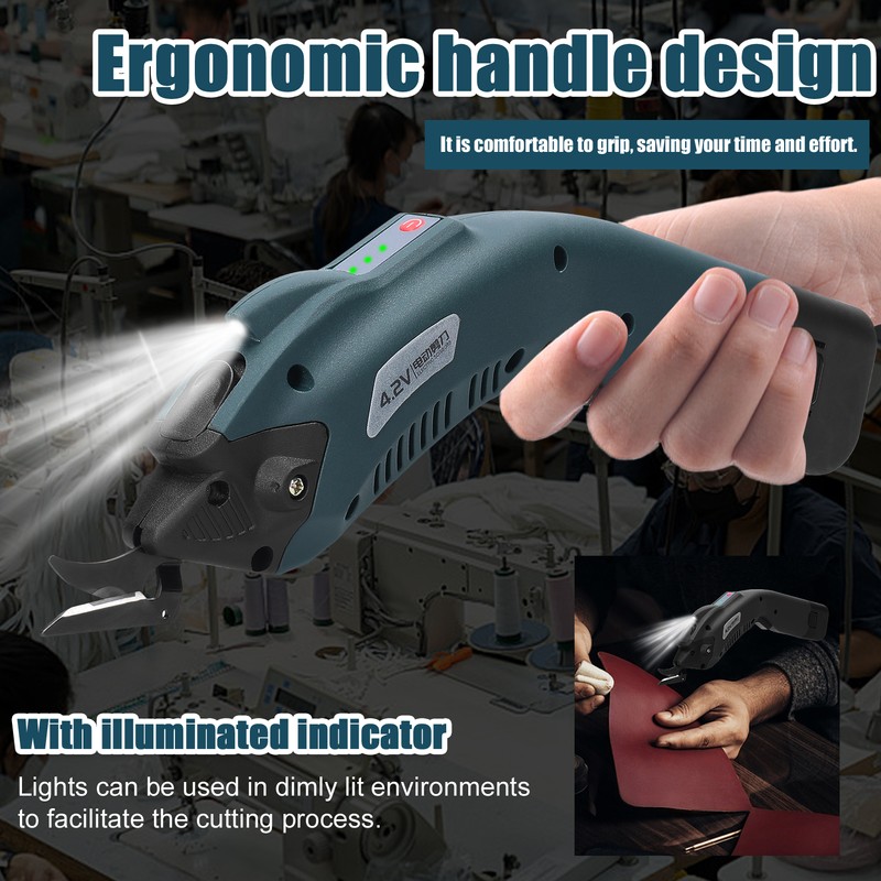 4.2V Electric Cloth Cutter High Speed Motor Portable Fabric Cutting