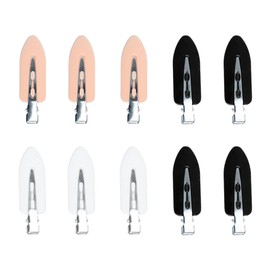 GroveEss 10PCS No Crease Plastic Hair Clips,3 Colors No Bend Hair Styling Clips,Makeup Hairpins Hairdressing Hair Pins for Girls Women Face Washing Reading Sports Hair Styling Decoration