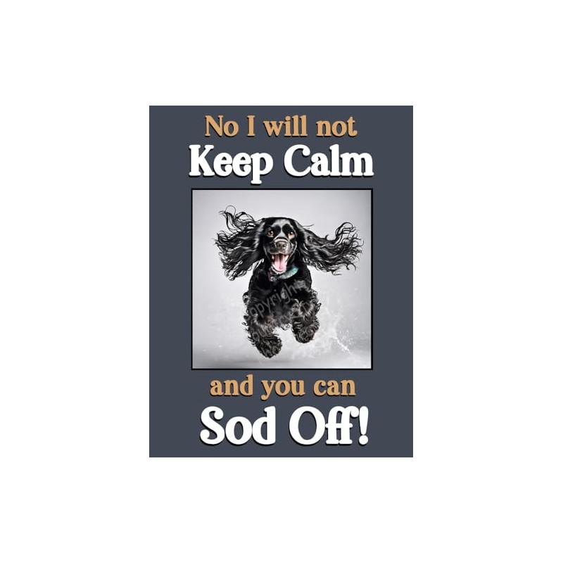 Cocker Sprocker Spaniel pet dog funny flexible fridge magnet Keep