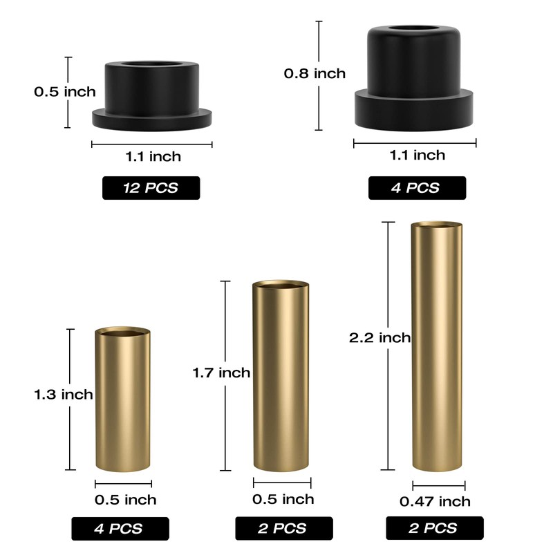 ALVAR New Bushing Kit Replacement for Club Car Ds Bushings
