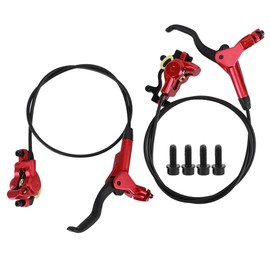 Aluminium Alloy Mountain Bike Front and Back Oil Pressure Brake Disc Brake Bike Accessoryred