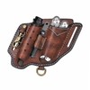 TOURBON Multitool Sheath for Belt Leather EDC Pocket Organiser with