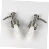 LABRIMP 2pcs Stainless Steel Lotion Pump Heads Press Pump Bottle