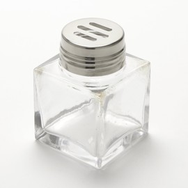American Metalcraft GSS6 Square Glass Shaker, 6 oz., Slotted Top