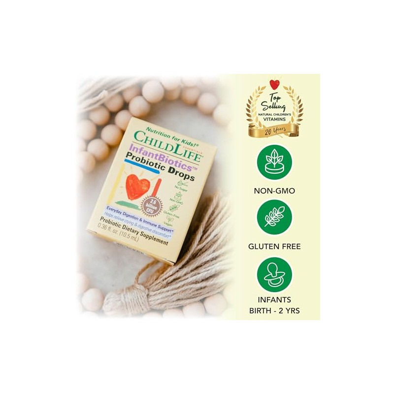 Childlife Essentials Infantbioticstm Probiotic Drops 0.36 Fluid Ounces (10.5 Ml)