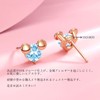 Cute Mickey Earrings, Women's Earrings, Birthstone, 925 Sterling Silver, Hypoallergenic,