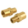XwaYexa 2 Pack Inert Arc Adapters, 1/4" (NPT) Thread Brass