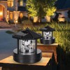 VLUOO Solar Lighthouse Rotating Light, 360 Degree Rotating Lighthouse Beacon