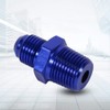NPT-Anschlussadapter, Aluminium-Außenfackel AN6 bis 3/8"NPT-Adapter für geraden Heizölanschluss Blau.