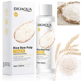 Rice Toner for Face Korean Skincare, Rice Water, Natural Rice Face Hydrating Toner, Pure Smoothing Vegetable Glycerin for Skin, Hydrating&Moisturizing, Promote Pore Minimizer&Exfoliating Toner (Rice)