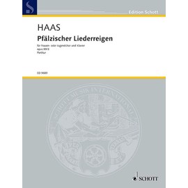 Ronde de chansons du Palatinat: aus "Liederreigen nach Volksweisen". op. 89/3. equal Voices (1-2stg. women- or youth choir) and Piano. Partition.