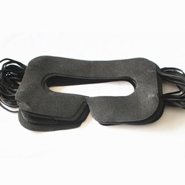 100 Pack Hygiene VR Eye Mask Black Disposable Face Cover Mask Pads VR Sanitary Mask for HTC Vive PRO Headset Gear VR Oculus Rift, etc