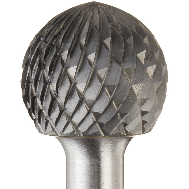 Drill America SD-6 Carbide Burr/Rotary File Ball-End Double Cut for