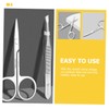 Outanaya 1Set Creative Eyebrow Scissor Tweezer Set Stainless Steel Brow
