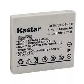 For Sanyo 2x Kastar Battery for Sanyo DB-L20 Xacti DMX-C1 DMX-C4 DMX-C5 DMX-C6 DMX-C40