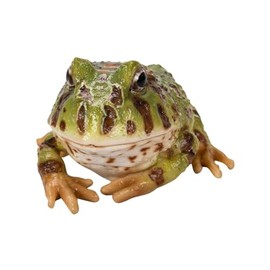 Oubia H20152 Lying Horned Frog Green 3.9 x 3.7 x 2.4 inches (10 x 9.5 x 6 cm), Doll, Figurine, Animal, Animal, Garden, Decoration, Frog
