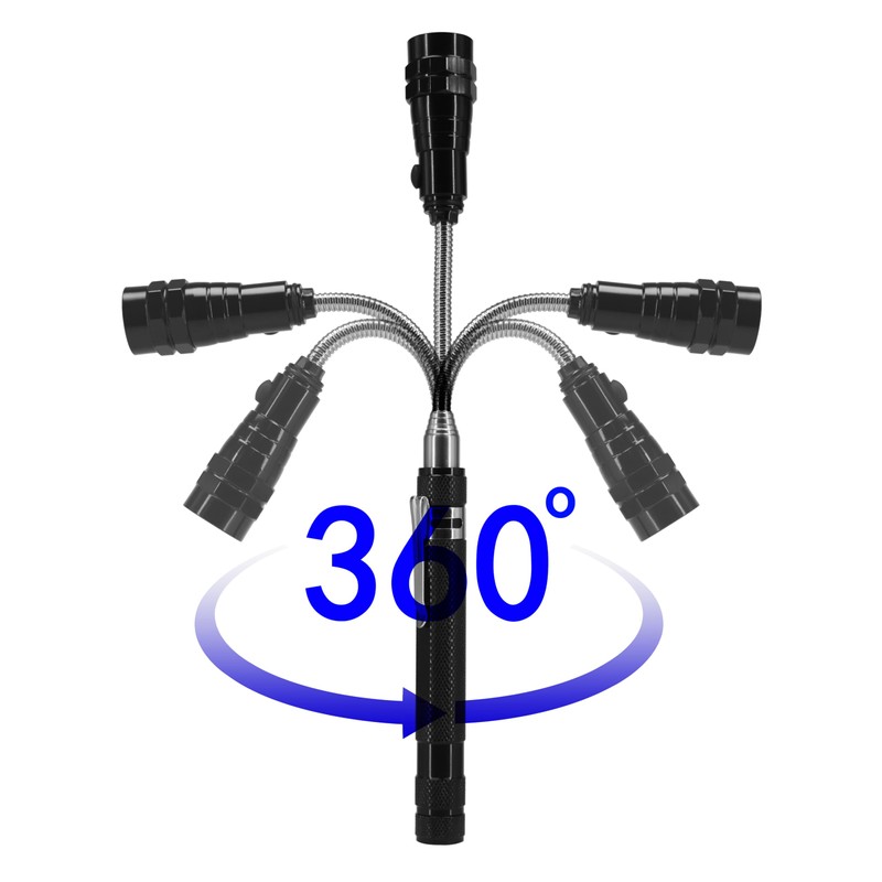 Enbar Magnetic Telescopic Elastic Neck Picking Tools, Portable Expandable Magnetic