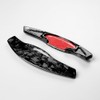 Carbon fiber Car steering wheel paddle shift extension stickers for