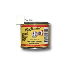 1 Shot Pinstriping Paint Polar White One Shot 1/2 Pt