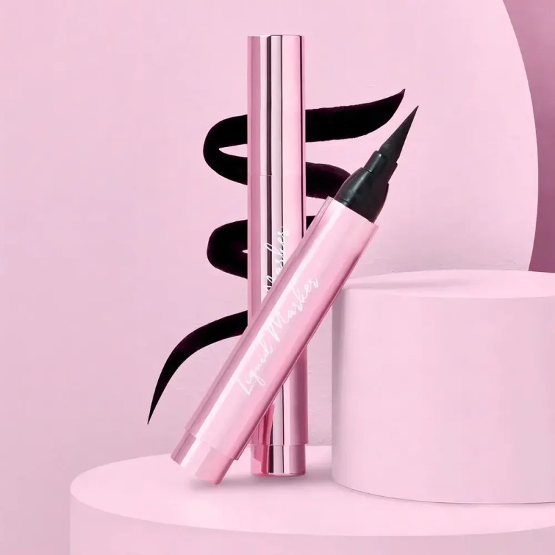Delineador Liquido Overachiever Negro Beauty Creations Color Plumon Grueso