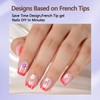 Misssix French Tip Press On Nails, 150Pcs French Gel Nail