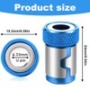 Pack of 4 Powerful Magnetic Bit Holder, Magnetic Ring, Bit