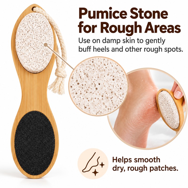 14-in-1 Foot Care Tool for At-Home Grooming – Wood Hand