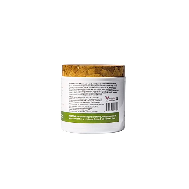 RAW SUGAR, Healing Power, Mascarilla Reparadora para Cabello, con Aceite