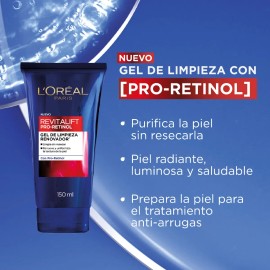 Oréal Revitalift Gel Limpiador Pro Retinol Uso Diario Todo Tipo Piel