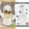Ezebesta Makeup Brush Holder Organizer with Clear Lid 360 Rotating