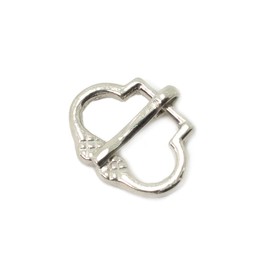 Vehi Mercatus High Medieval Buckle for Straps up to 20 mm Silver-Plated Brass