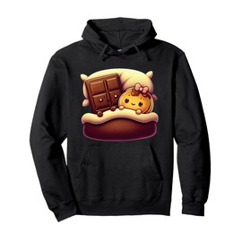 Sleepy Choco And Pancake Couples Love Matching Pullover Hoodie