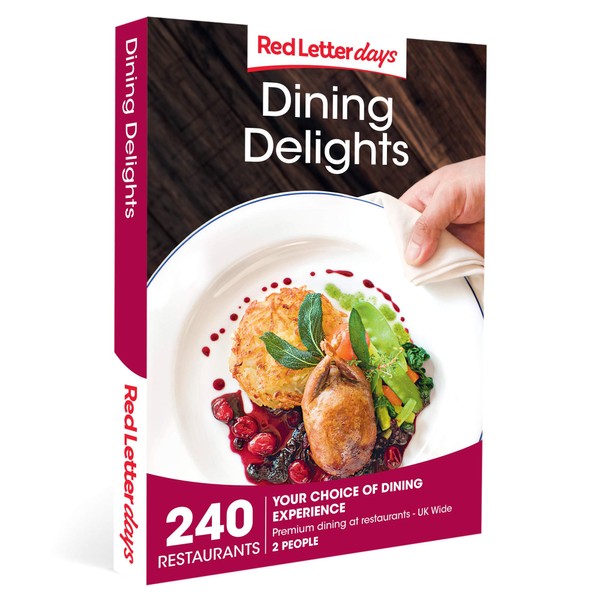 Red Letter Days Dining Delights Gift Voucher – 240 luxury dining experiences for two