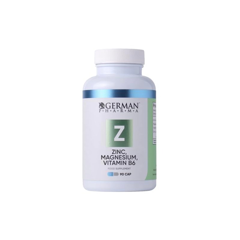 Zinc, Magnesium and Vitamin B6 – 90 Vegetarian Capsules –
