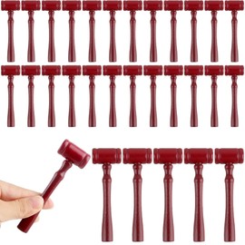 Rcanedny 30 Pcs 4.33 Inch Judge Gavel Prop Mini Wooden Judge Hammer Auction Court Gavels for Sale Courtroom Party Halloween Cosplay Judge Dress up Accessories