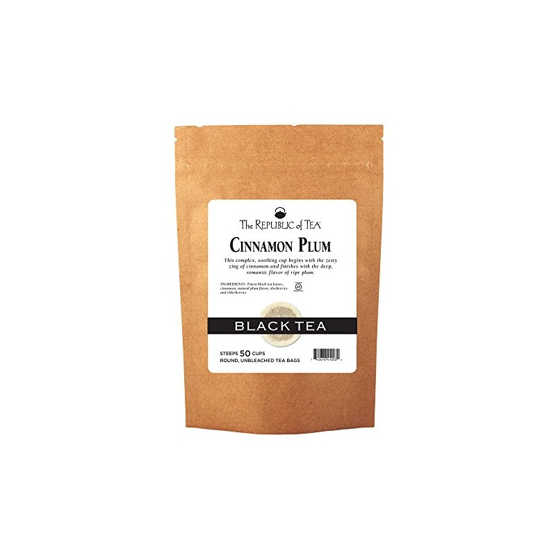 The Republic of Tea Cinnamon Plum Black Tea, 50 Tea