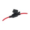 Narva in-Line Mini Blade Fuse Holder, Black/Red