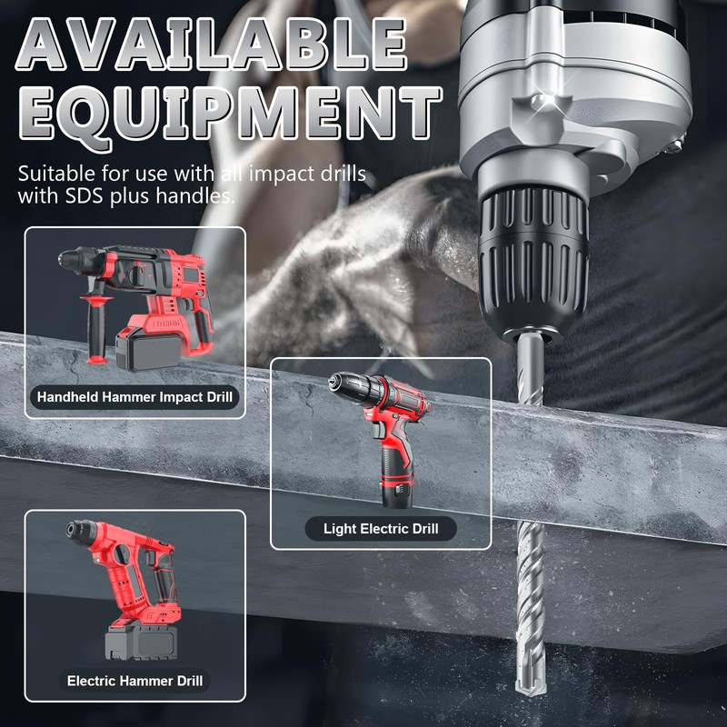 XZH SDS Plus Masonry Drill Bits - 20mm x 260mm,