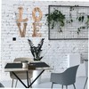 COHEALI 4pcs Rustic Decor Love Letters for Valentine's Day Weddings