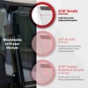 Red Dot Clear Fold-Down Windshield Compatible with Advanced EV1 Golf