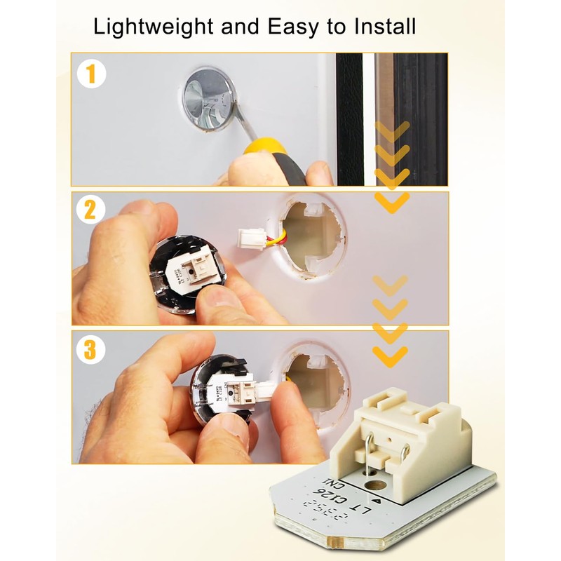 New Upgraded WR55X11132 WR55X25754 Refrigerator Bulb LED Light Fit for