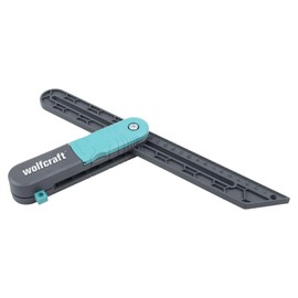 Wolfcraft angle bevel with locking function, integrated marking gauge, for measuring and transferring angles for indoor and outdoor corners and wall gradients, ideal for floor laying and furniture construction, 6958000