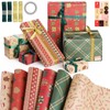 Hianjoo 6 Sheets Gift Wrapping Paper, 20x28 inch Recyclable Kraft