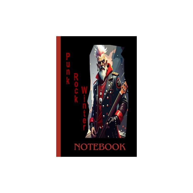 Punk Rock Winter Notebook: 6x9 Inch Lined Journal for Music