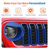 JeCar 9pcs Blue Angry Bird Style Headlight Covers & Grill